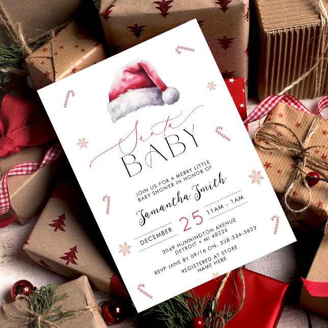 Inbjudan till jultomten för babyskor (Skapare uppladdad)