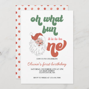 Inbjudan till jultomten första födelsedagen