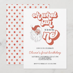 Inbjudan till jultomten första födelsedagen