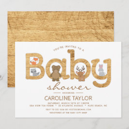 Inbjudan till juveler för spädbarnshuggare för trä