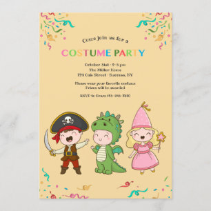 Inbjudan till Juvenile Costume Party