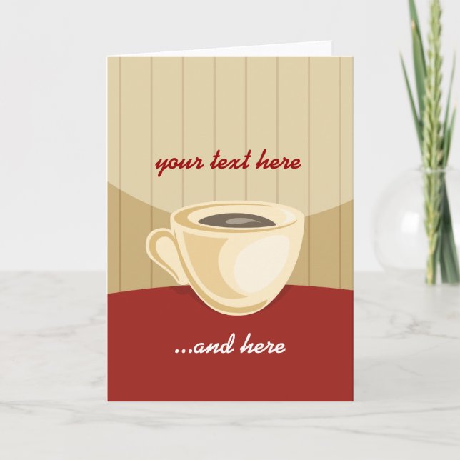 Inbjudan till kaffe kopp (Framsida)