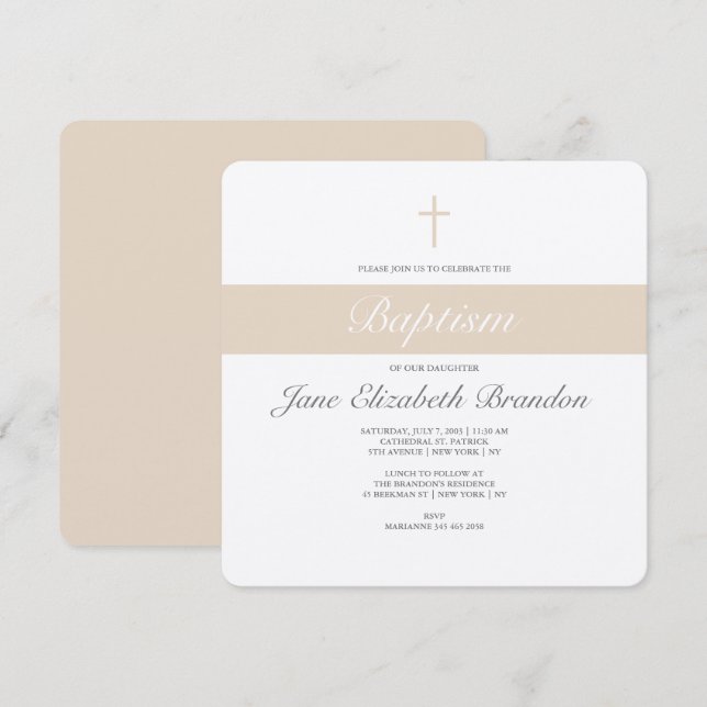 Inbjudan till kaffegran (Fram/baksida)