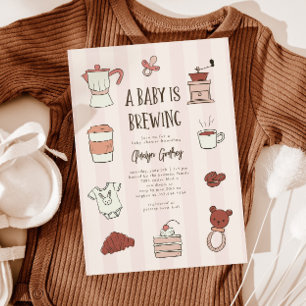Inbjudan till kaffeuppfödare för Rosa babykläder
