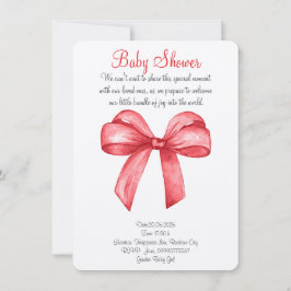 Inbjudan till kallelse för röd vattenfärg