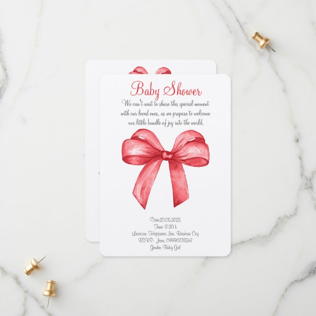 Inbjudan till kallelse för röd vattenfärg (Fram/Back In Situ)