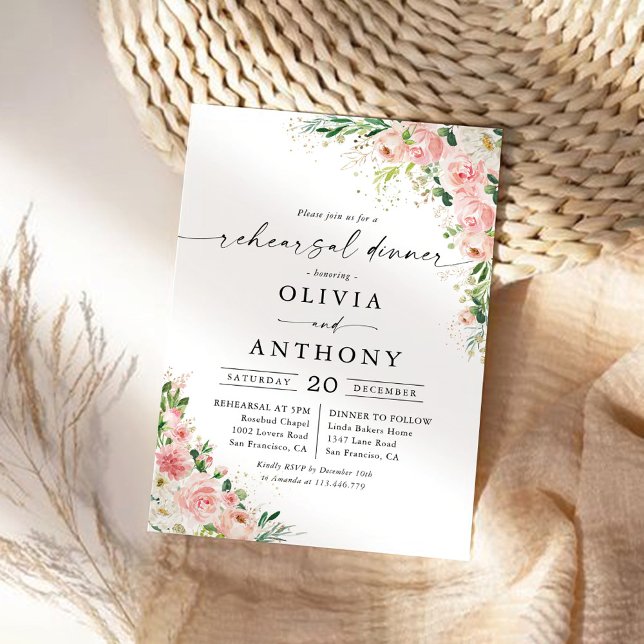  inbjudan till kallelse till sommarmiddag i Rosa r (Skapare uppladdad)