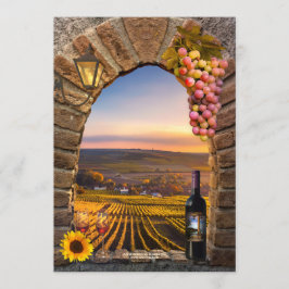 Inbjudan till kallelse till Winery Vineyard Rehear