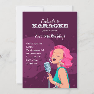 Inbjudan till karaokefest