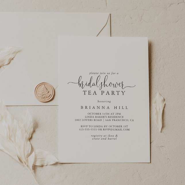 Inbjudan till Kärlek Finare Script Möhippa Tea Par (Skapare uppladdad)