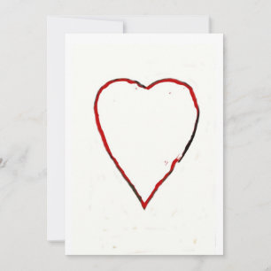 Inbjudan till kärlek Heart/tillkännagivande