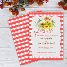 Inbjudan till Kärlek Rustic Fall Wedding