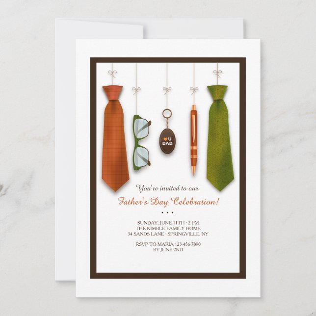 Inbjudan till Kärlek You Pappa Fars dag (Framsida)