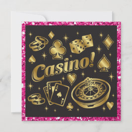 Inbjudan till kasino Natten Party/Fundraiser