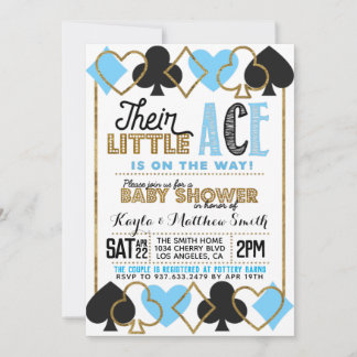 Inbjudan till kasino Poker Baby Coed Shower