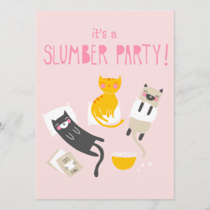 Inbjudan till Kattunge-slumber Party