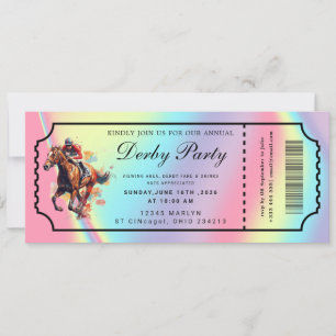 Inbjudan till Kentucky Derby-biljett