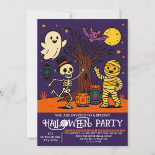 Inbjudan till Kids Halloween fest Halloween-kort
