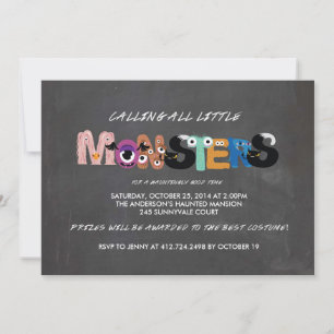 Inbjudan till Kids Monster Halloween fest