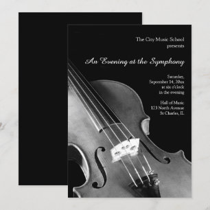 Inbjudan till klassiskt Violin Symphony-skäl