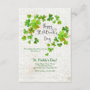 Inbjudan till klöver Cascade St. Patrick