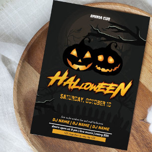 Inbjudan till Klubben Neon Glow Halloween fest