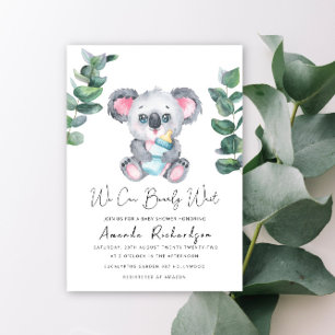 Inbjudan till Koala Bear Baby Shower