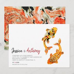 Inbjudan till Koi Fish Wedding