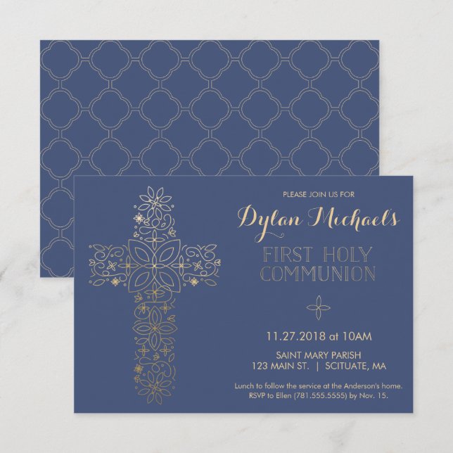 Inbjudan till kommissionen för första Heligan, Gul (Fram/baksida)