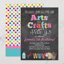 Inbjudan till konst och hantverk i Stil i Party
