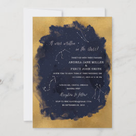 Inbjudan till konstellation Star Celestial Wedding