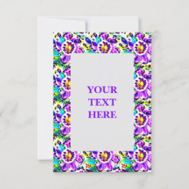 Inbjudan till konstnärlig Blommigt i Art nouveau