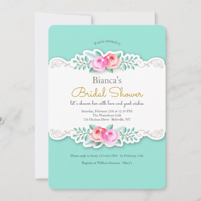 Inbjudan till konstnärliga Rosor (Framsida)