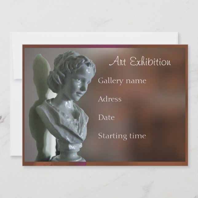 Inbjudan till konstutställning (Framsida)