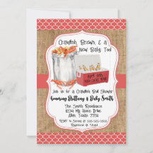 Inbjudan till kräftor Boil Baby Shower