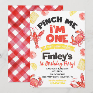 Inbjudan till kräftor födelsedag   Första födelsed