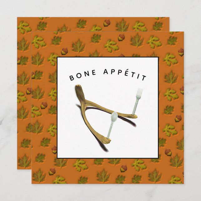 Inbjudan till kreativets Thanksgiving (Fram/baksida)