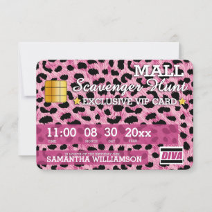 Inbjudan till Kredit Card-Mall-scavenger Hunt Part