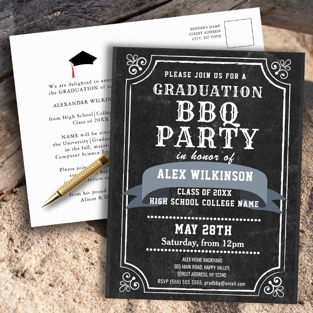Inbjudan till kretskort BBQ Party Studenten (Skapare uppladdad)