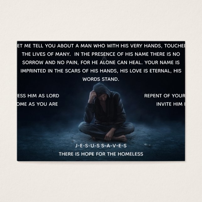 Inbjudan till Kristus Visitkort (Framsidan)