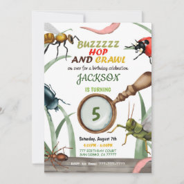 Inbjudan till kryp på födelsedagen