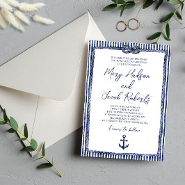 Inbjudan till kustnära nautiskt bröllop