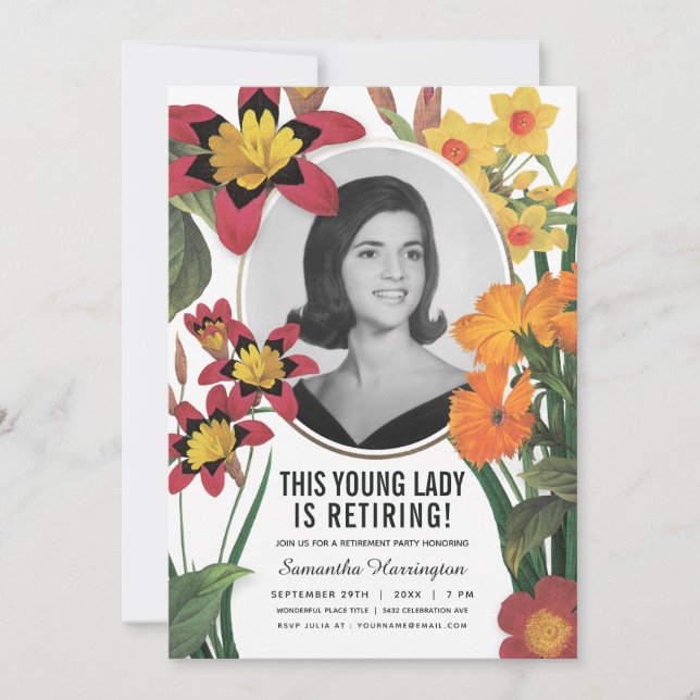 Inbjudan till kvinnan Pension Gamla foto-botaniska (Framsida)