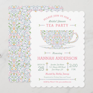 Inbjudan till Lacy Tekopp Möhippa Tea Party II