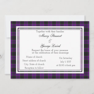 Inbjudan till Laird Scottish Wedding