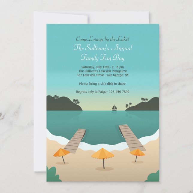 Inbjudan till Lakeside (Framsida)