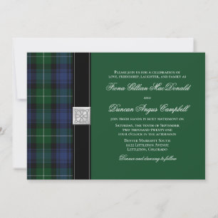 Inbjudan till Lamont Tartan Celtic Wedding