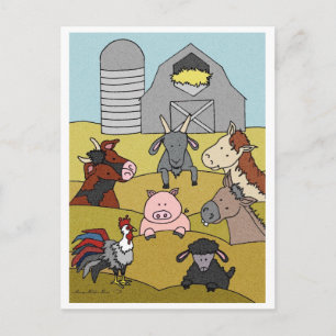 Inbjudan till Land Life 8-Baby Shower Vykort