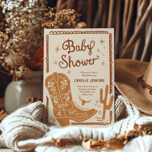Inbjudan till land Rustic Boy Baby Shower