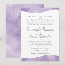 Inbjudan till lansering av Lavender Watercolor-brö